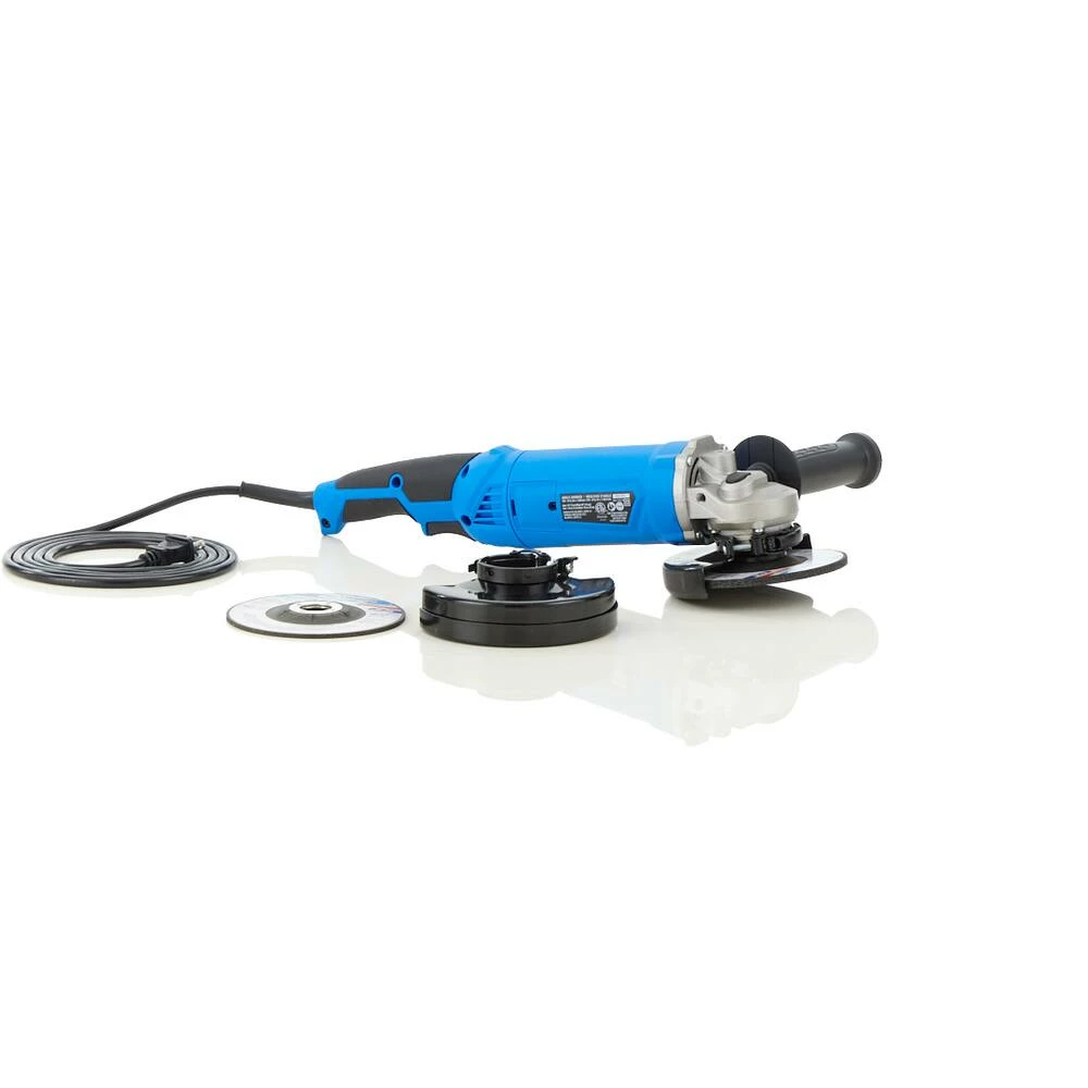 Mastercraft 9A Corded Single-Speed Angle Grinder With Bonus Cut-Off Disc & Guard, 5-in - Image 15