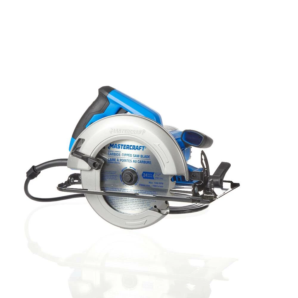 Mastercraft 14A Circular Saw With LED Work Light, Carbide-Tipped Blade & Wrench, 7-1/4-in - Image 13