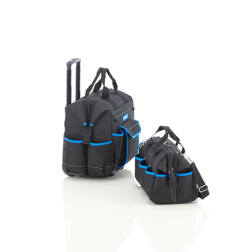 Mastercraft Duffle & Rolling Tool Bag Combo W/ Strap & Wheels, 15-in, 2-pc - Image 6