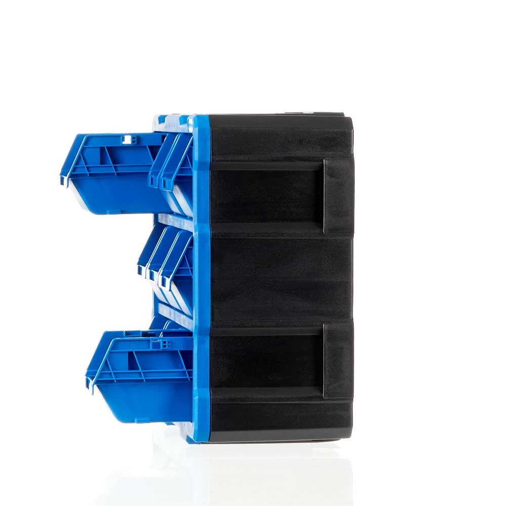 Mastercraft Raxx Stackable Wall-Mountable 9-Bin Parts Cabinet, 15x7x13-in - Image 11