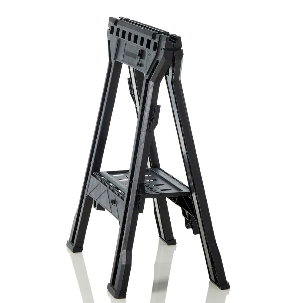 Mastercraft Heavy Duty Plastic Sawhorse W/ Storage, 27x15-in - Image 5