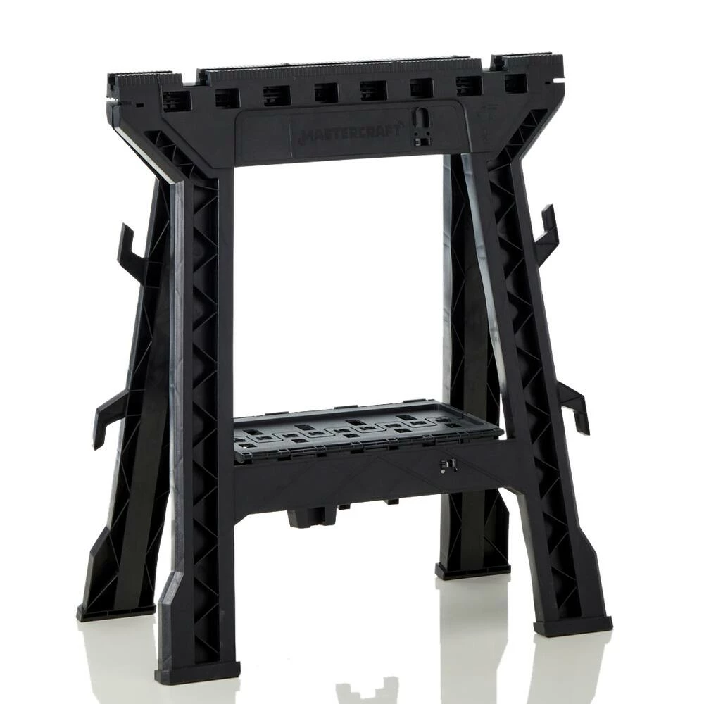Mastercraft Heavy Duty Plastic Sawhorse W/ Storage, 27x15-in - Image 8