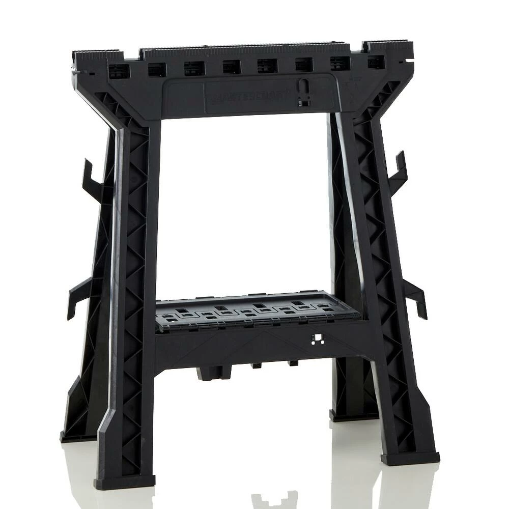 Mastercraft Heavy Duty Plastic Sawhorse W/ Storage, 27x15-in - Image 7