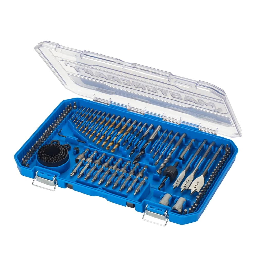 Mastercraft HCS Drill & Drive Set For Wood, Metal, Plastic, Masonry, 104-pc - Image 6