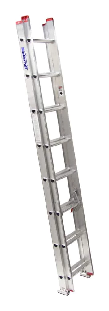 Mastercraft Grade 3 Aluminum Extension Ladder, 200-lb, 16-ft