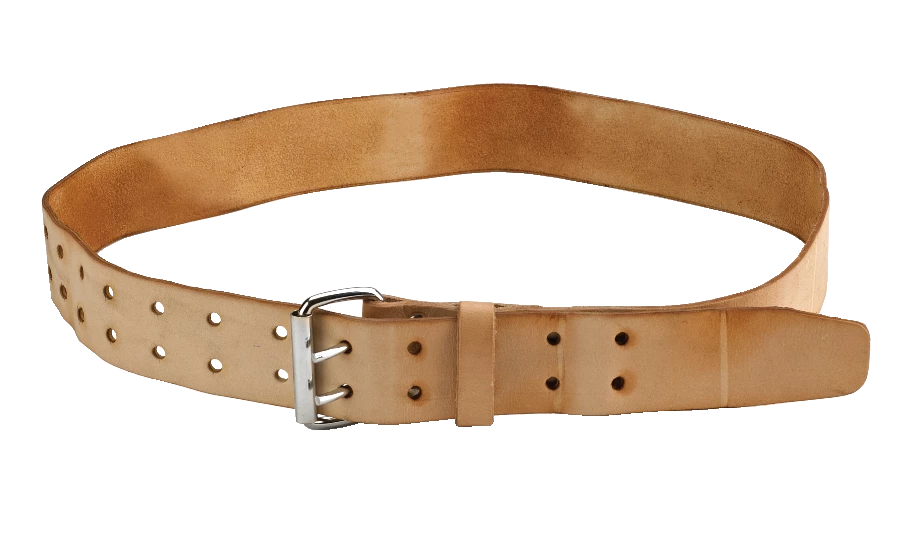 Mastercraft Leather Heavy Duty Double-Roller Work Belt, Fits Waist Up To 46-in