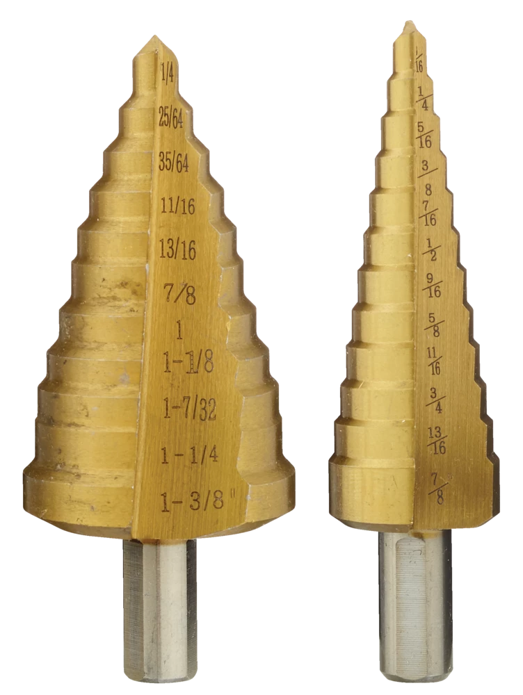 Mastercraft Titanium-Nitride Coated Step Drill Set For Metal, Plastic, 2-pc - Image 2