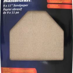Mastercraft 9 X 11-in Assorted Grit Aluminum Oxide Sandpaper Sheets For Wood, Metal, Plastic, 5-pc