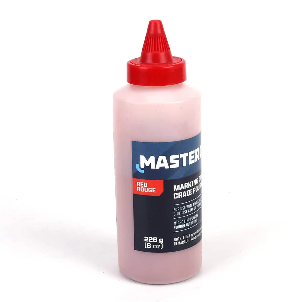 Mastercraft Marking Chalk Refill, Red, 8-oz