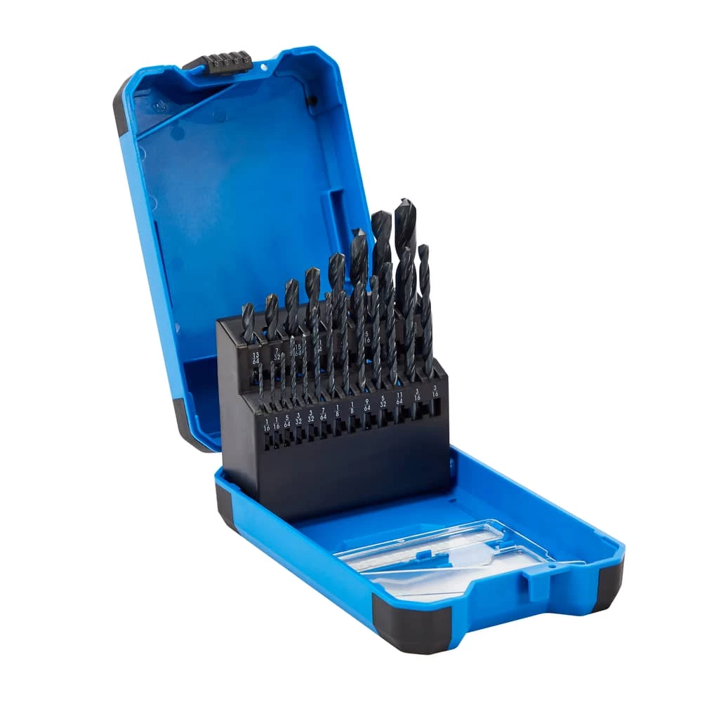 Mastercraft HSS Drill Bit Set For Wood, Metal, Plastic, 21-pc - Image 7