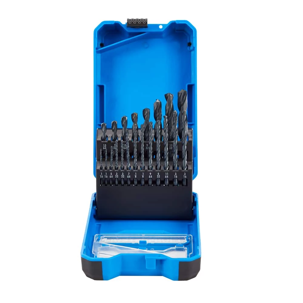 Mastercraft HSS Drill Bit Set For Wood, Metal, Plastic, 21-pc - Image 6