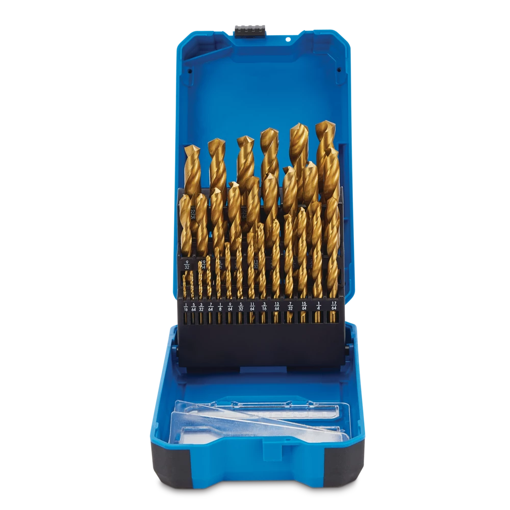 Mastercraft Titanium Drill Bit Set For Wood, Metal, Plastic, 29-pc - Image 3