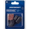 Mastercraft Aluminum Oxide Sanding Drum & Sleeve Set For Wood, Metal, Plastic, 6-pc