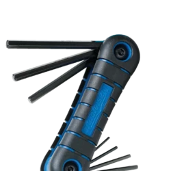 Mastercraft Metric Folding Comfort Grip Hex Key Set/Allen Wrench Set, Cr-V Steel, 8-pc