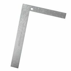 Mastercraft Stainless Steel Carpenter Square, 8 X 12 X 1/16-in, Sliver