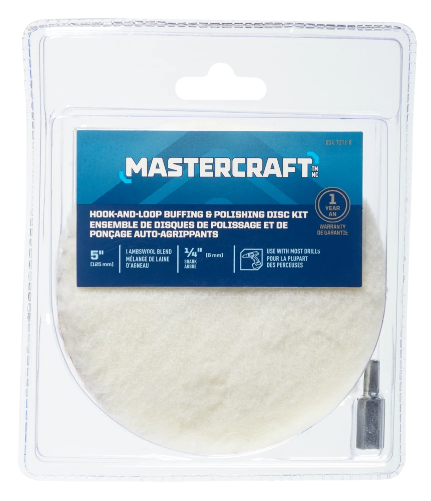 Mastercraft 5-in Hook & Loop Buffing & Polishing Disc Set
