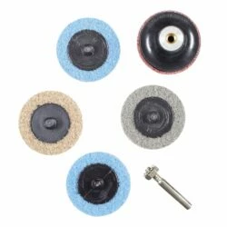 Mastercraft 2-in Aluminum Oxide Surface Prep Disc Set For Metal, 5-pc