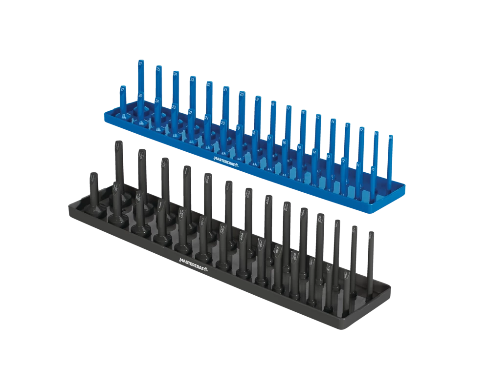 Mastercraft 1/2-in Drive Tall Socket Tray Organizer Set, 2-pk