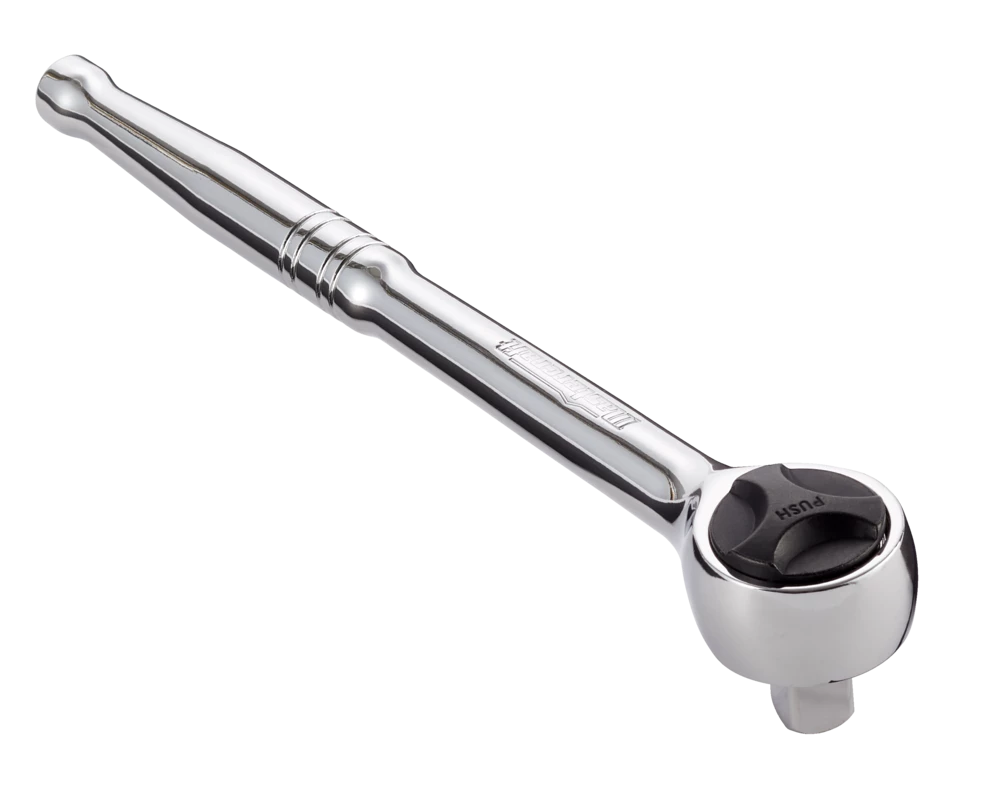 Mastercraft 1/2-in Drive Round Head Ratchet, Nickel-Chrome Plating - Image 2