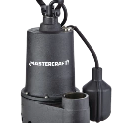Mastercraft 1/3-HP Cast-Iron Submersible Electric Sump Pump With Tethered Switch