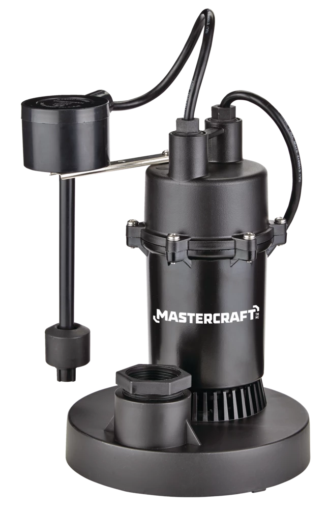 Mastercraft 1/3-HP Thermoplastic Electric Sump Pump - Image 2