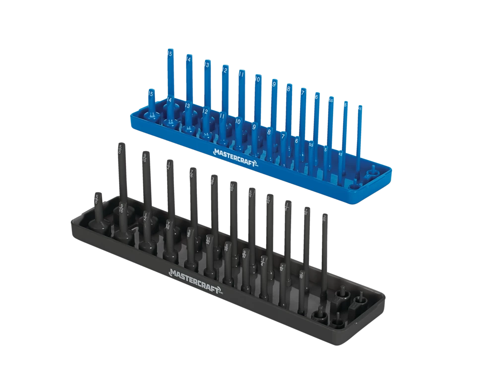 Mastercraft 1/4-in Drive Tall Socket Tray Organizer Set, 2-pk