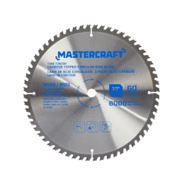 Mastercraft 10-in 60T Carbide Tipped Circular Saw Blade For Wood
