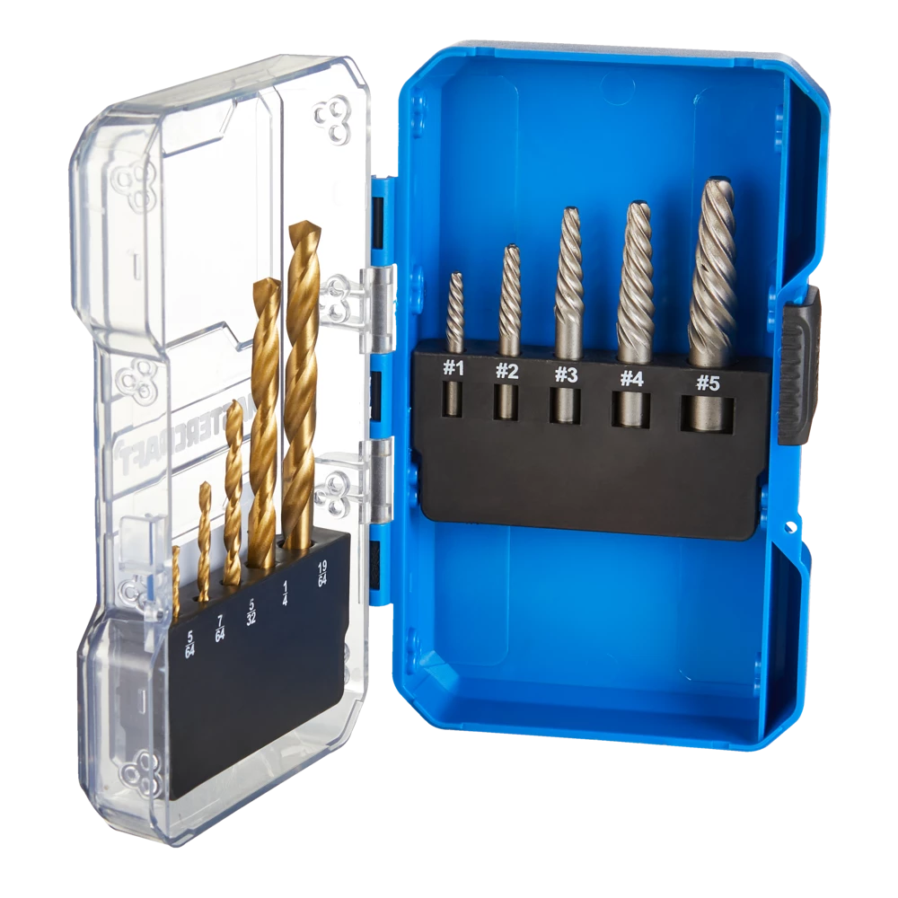 Mastercraft Screw Extractor & Drill Bit Set With Heavy Duty Carrying Case, 10-pc - Image 5