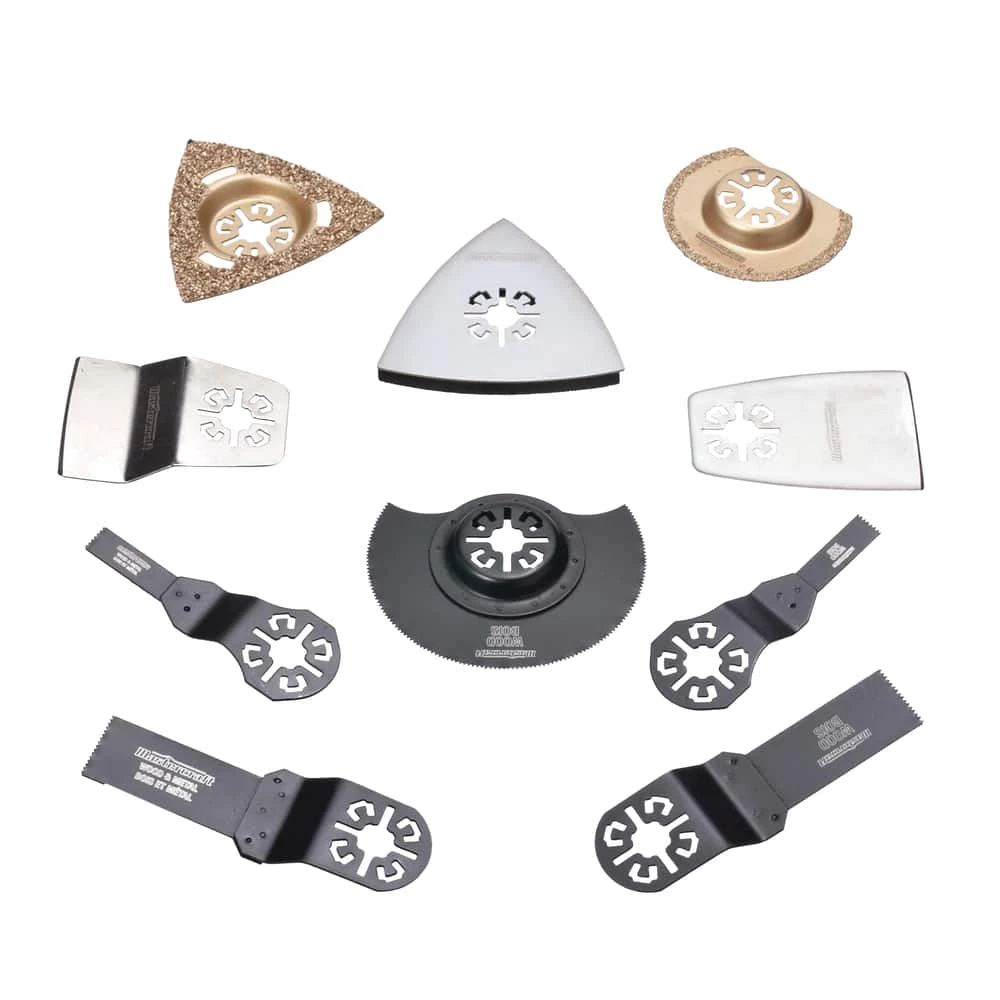 Mastercraft Oscillating Multi-Tool Universal Accessory Set For Cutting & Sanding, 10-pc - Image 6
