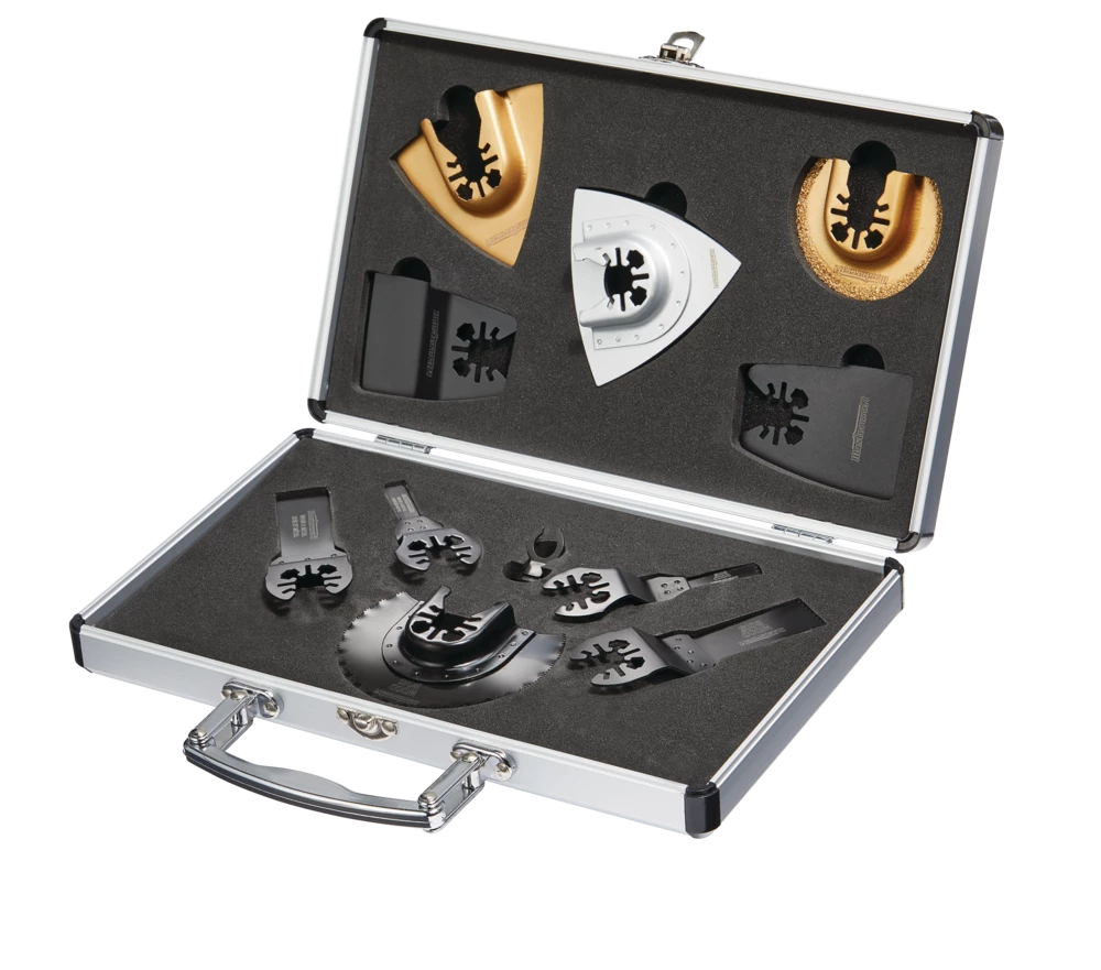 Mastercraft Oscillating Multi-Tool Universal Accessory Set For Cutting & Sanding, 10-pc