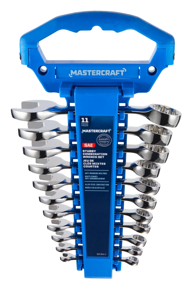 Mastercraft Combination Stubby Wrench Set, SAE, CRV, Assorted Sizes, 11-pc - Image 6