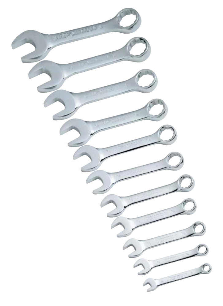 Mastercraft Combination Stubby Wrench Set, SAE, CRV, Assorted Sizes, 11-pc - Image 5