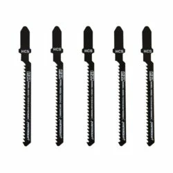 Mastercraft 12 TPI T-Shank HCS Jigsaw Blades For Wood, 5-pk