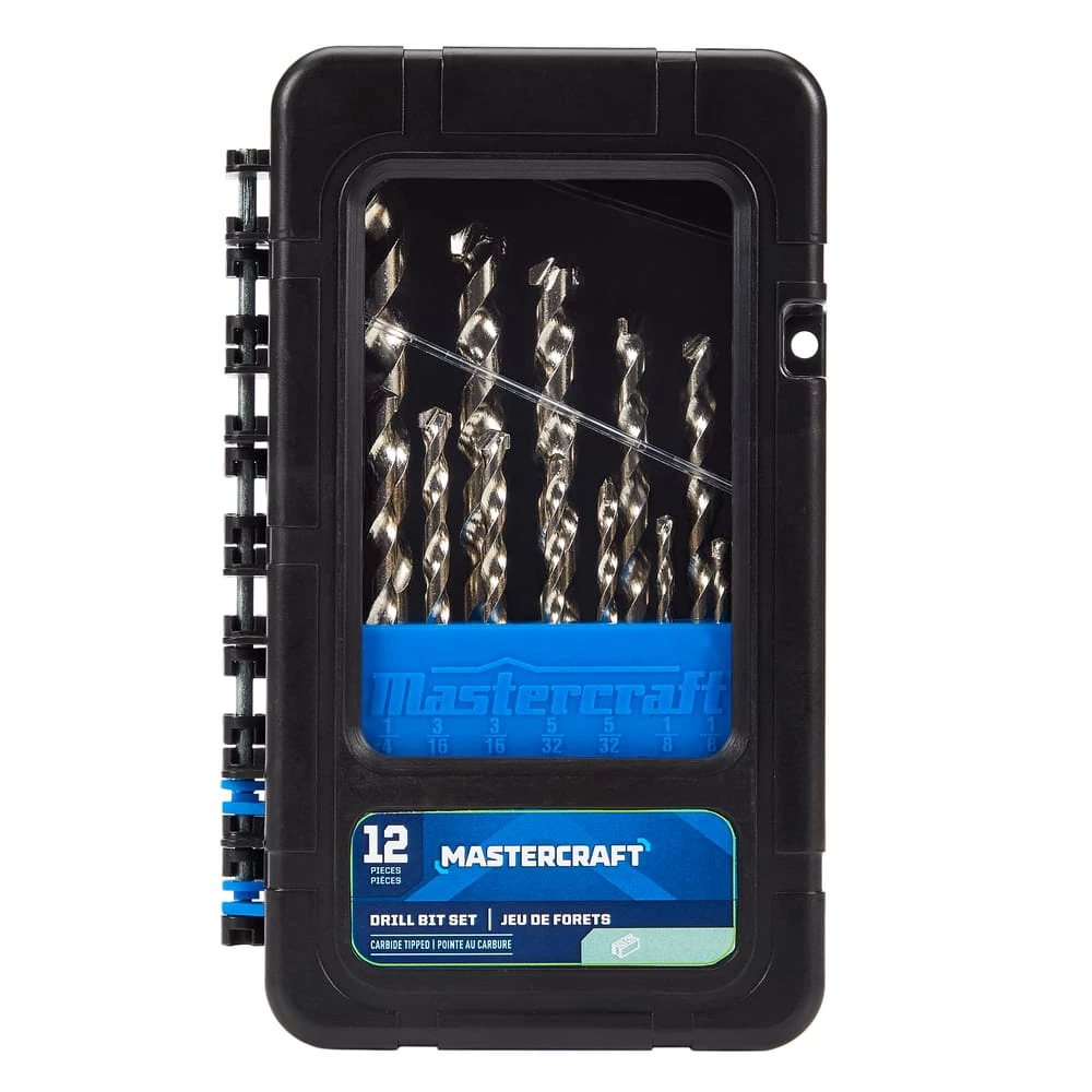 Mastercraft Carbide Tipped Drill Bit Set For Masonry, Stone, 12-pc - Image 2
