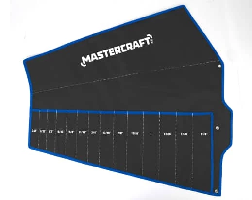 Mastercraft SAE Wrench Roll, 14 Pockets