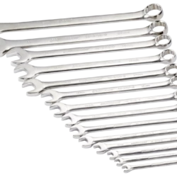 Mastercraft Combination Wrench Set, 14-pcs, Metric, Nickel-Chrome Plating