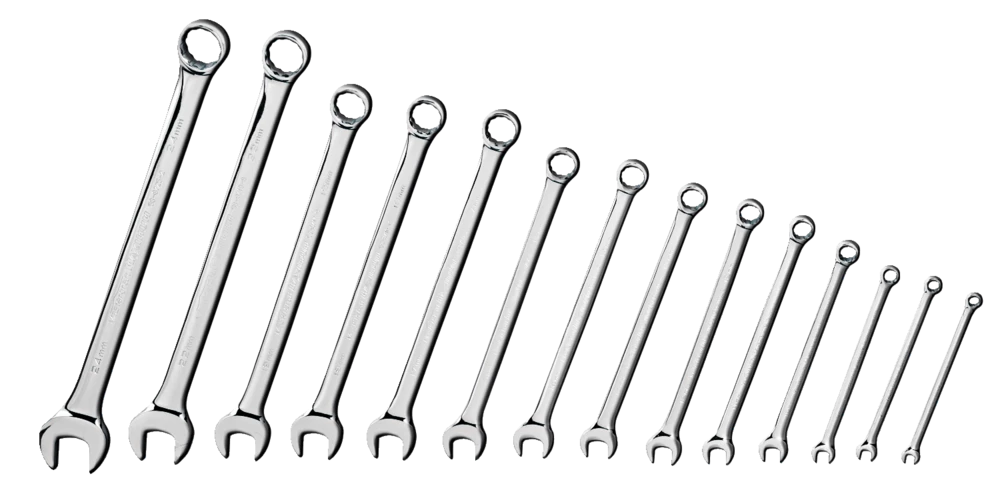 Mastercraft Combination Wrench Set, 14-pcs, SAE, Nickel-Chrome Plating - Image 5