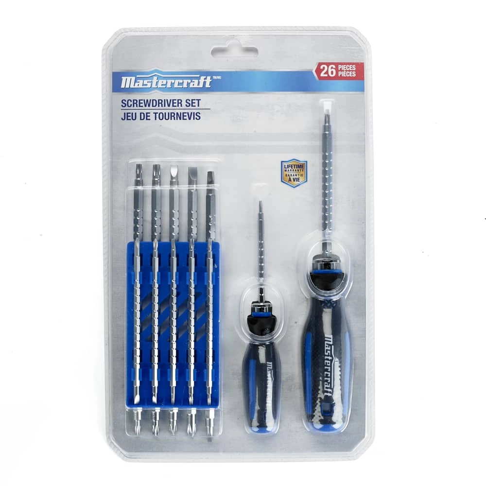 Mastercraft 24-pc Extendable Screwdriver Set With Small Handle And Large Handle Drivers - Image 2