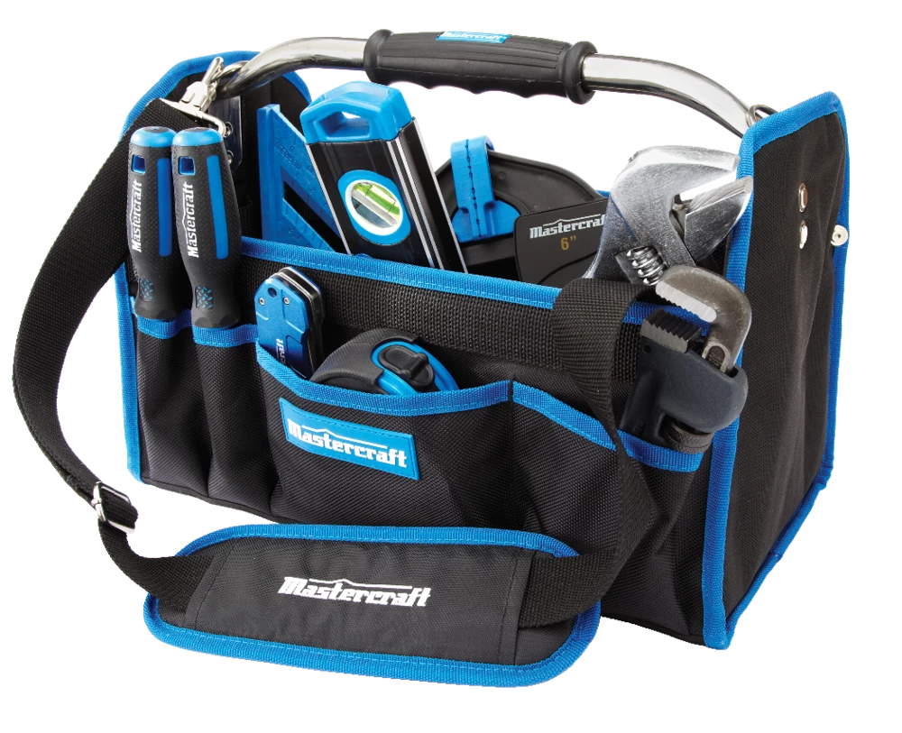 Mastercraft Open Top Tote Tool Bag, 18 Pockets, 15-in - Image 3