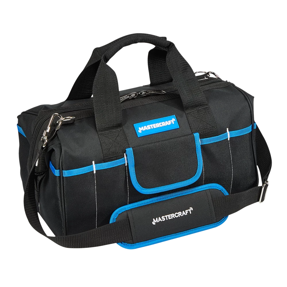 Mastercraft Duffle Tool Bag W/ Shoulder Strap, 16 Pockets, 15-in