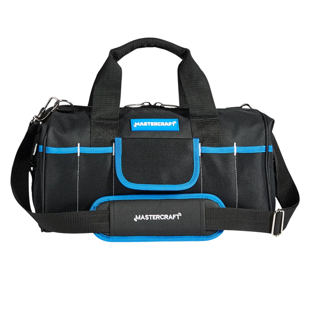 Mastercraft Duffle Tool Bag W/ Shoulder Strap, 16 Pockets, 15-in - Image 2