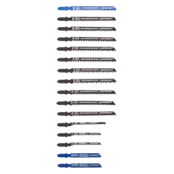 Mastercraft Assorted Carbon Steel Jigsaw Blade Set For Wood, 16-pc