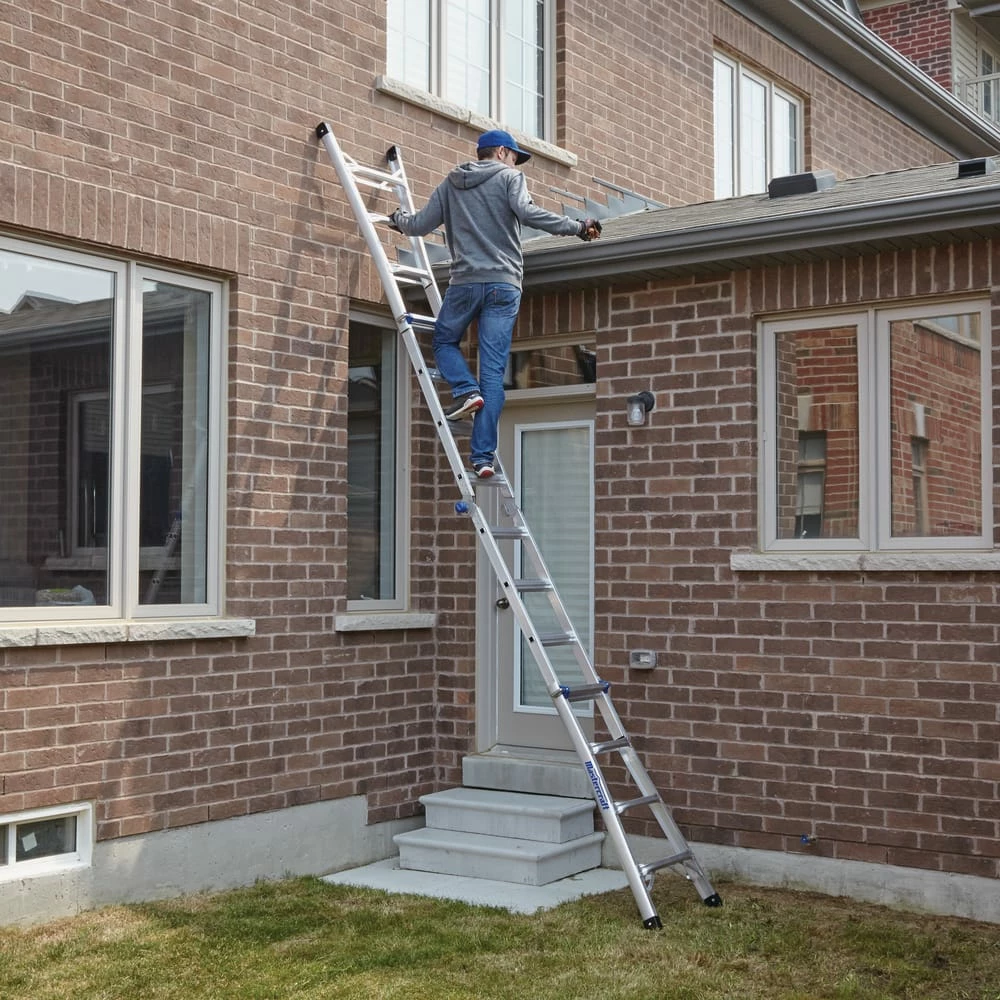 Mastercraft Grade 1A Aluminum Multi-Task Ladder, 17-ft, 300-lb - Image 8