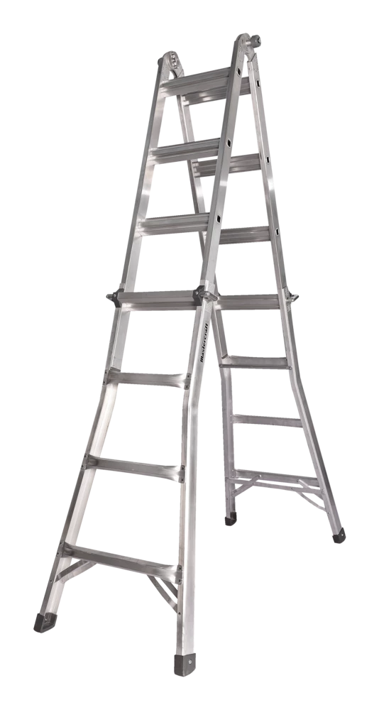 Mastercraft Grade 1A Aluminum Multi-Task Ladder, 17-ft, 300-lb