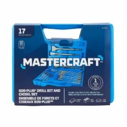 Mastercraft SDS-PLUS Drill Bit & Chisel Set For Concrete, Brick, Stone, 17-pc