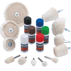 Mastercraft Cloth Buffing & Polishing Set For Wood, Metal, Plastic, 18-pc