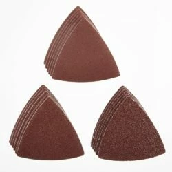 Mastercraft Oscillating Multi-Tool Hook & Loop Sandpaper Sheets, 80, 120 & 240 Grit, 18-pc
