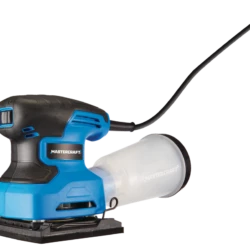 Mastercraft 2.2A Corded Single-Speed Sheet Sander With Dust Canister & Sandpaper, 1/4-in