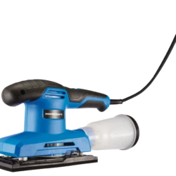 Mastercraft 2.4A Corded Single-Speed Sheet Sander With Dust Canister & Sandpaper, 1/3-in