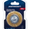 Mastercraft Flat Wire Wheel Brush, Coarse, 2.5-in